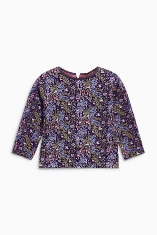 Lilac/Ecru Embroidered Sequin Tops Three Pack (3mths-6yrs)